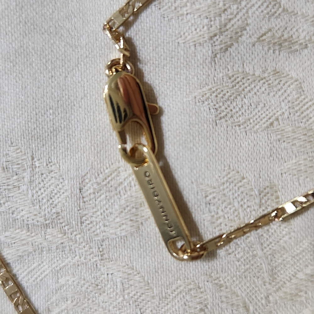 Jenny Bird Gold Tone Necklace with Cream Pendant - Picture 5 of 5